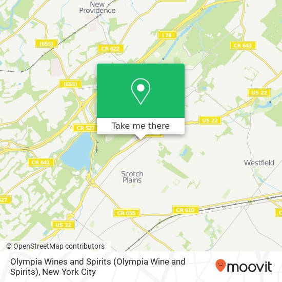 Olympia Wines and Spirits map