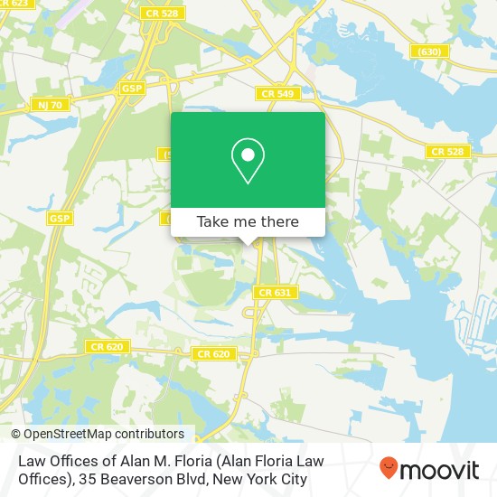 Law Offices of Alan M. Floria (Alan Floria Law Offices), 35 Beaverson Blvd map