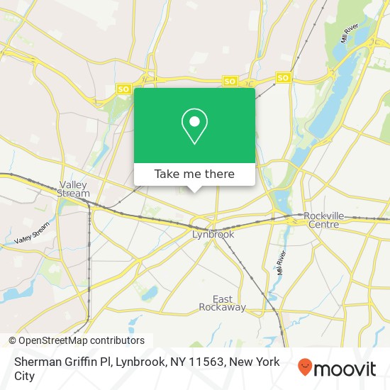 Mapa de Sherman Griffin Pl, Lynbrook, NY 11563