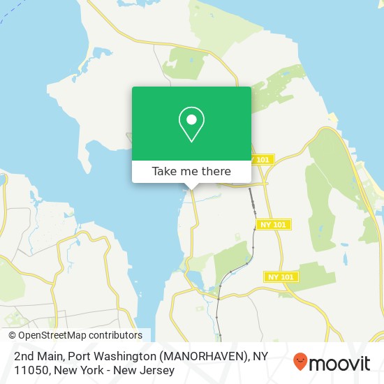 Mapa de 2nd Main, Port Washington (MANORHAVEN), NY 11050