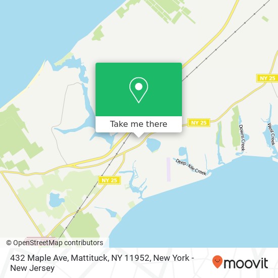 Mapa de 432 Maple Ave, Mattituck, NY 11952