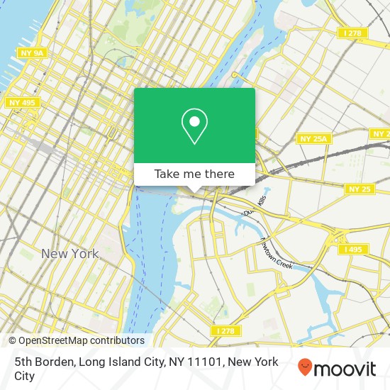 5th Borden, Long Island City, NY 11101 map