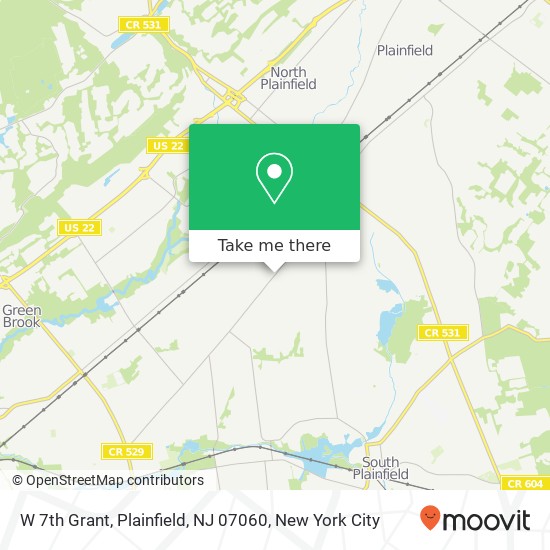 W 7th Grant, Plainfield, NJ 07060 map