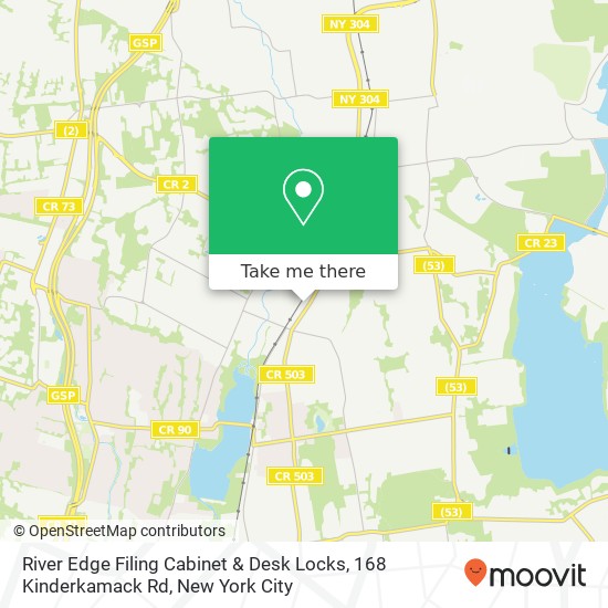 Mapa de River Edge Filing Cabinet & Desk Locks, 168 Kinderkamack Rd
