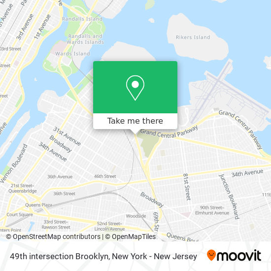 Mapa de 49th intersection Brooklyn