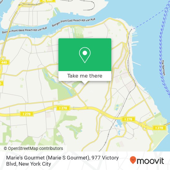 Mapa de Marie's Gourmet (Marie S Gourmet), 977 Victory Blvd