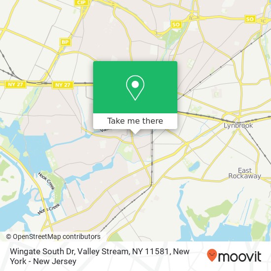 Mapa de Wingate South Dr, Valley Stream, NY 11581