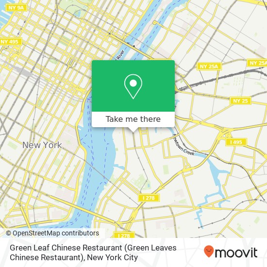 Green Leaf Chinese Restaurant map