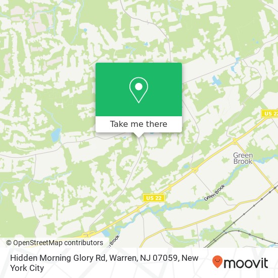 Hidden Morning Glory Rd, Warren, NJ 07059 map