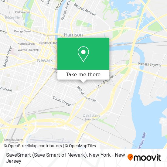 Mapa de SaveSmart (Save Smart of Newark)