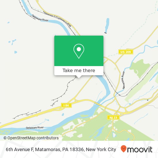 6th Avenue F, Matamoras, PA 18336 map