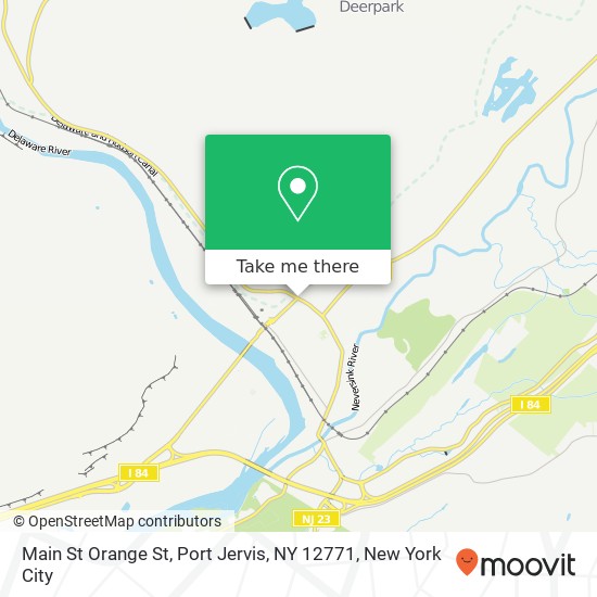 Mapa de Main St Orange St, Port Jervis, NY 12771