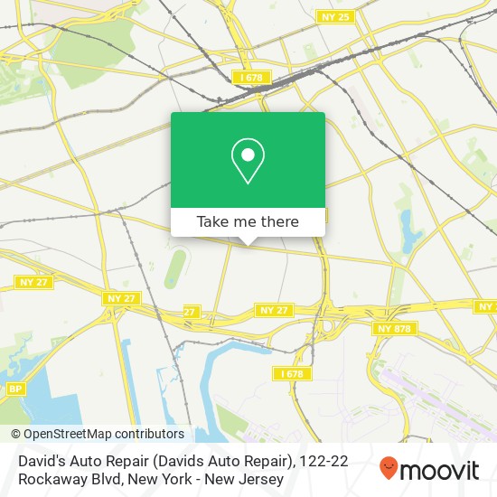 Mapa de David's Auto Repair (Davids Auto Repair), 122-22 Rockaway Blvd