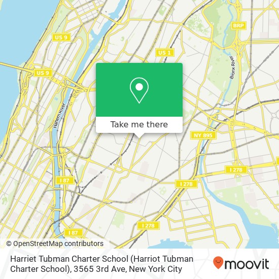 Harriet Tubman Charter School (Harriot Tubman Charter School), 3565 3rd Ave map