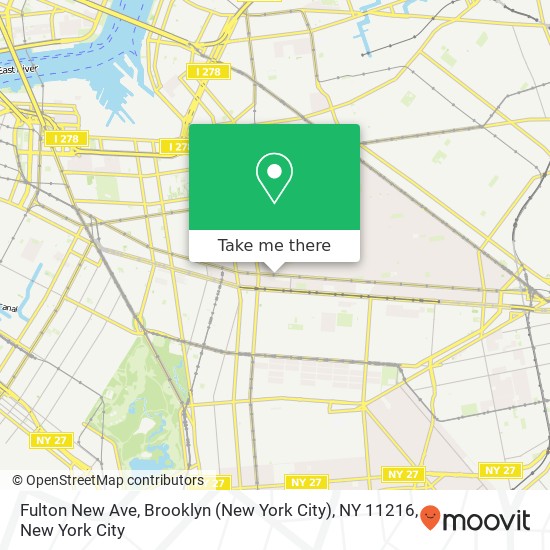 Mapa de Fulton New Ave, Brooklyn (New York City), NY 11216