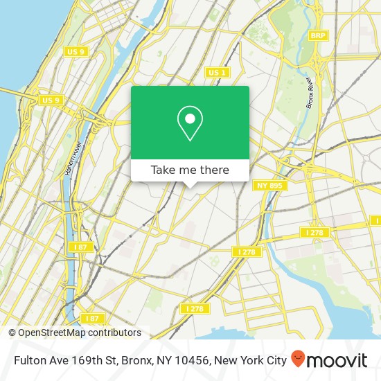 Fulton Ave 169th St, Bronx, NY 10456 map
