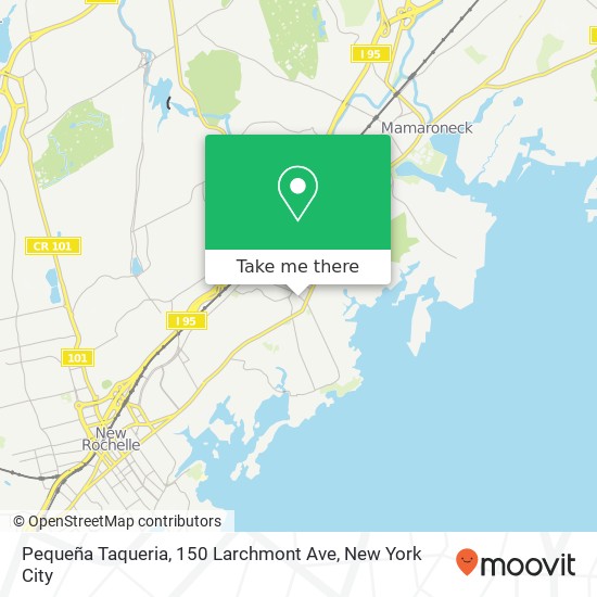 Mapa de Pequeña Taqueria, 150 Larchmont Ave