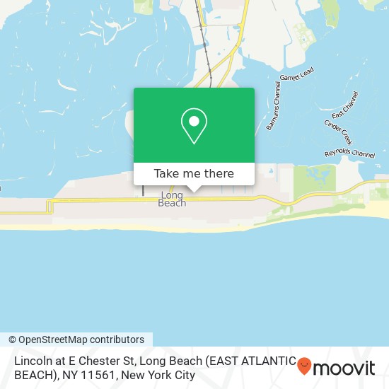 Mapa de Lincoln at E Chester St, Long Beach (EAST ATLANTIC BEACH), NY 11561