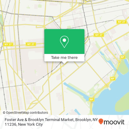 Foster Ave & Brooklyn Terminal Market, Brooklyn, NY 11236 map