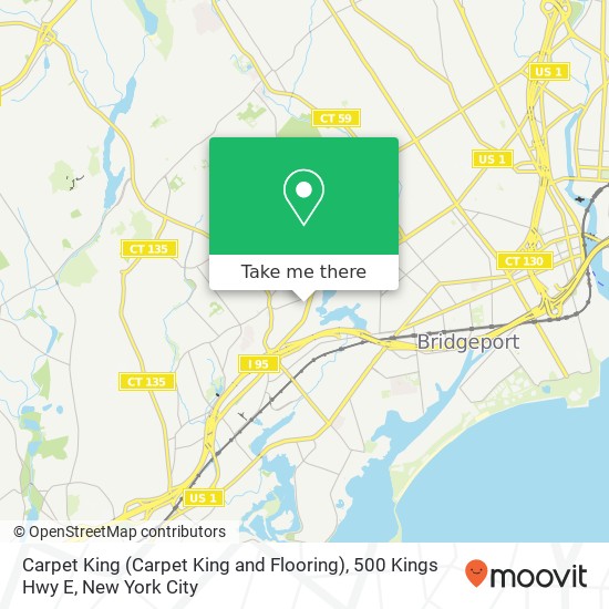 Mapa de Carpet King (Carpet King and Flooring), 500 Kings Hwy E