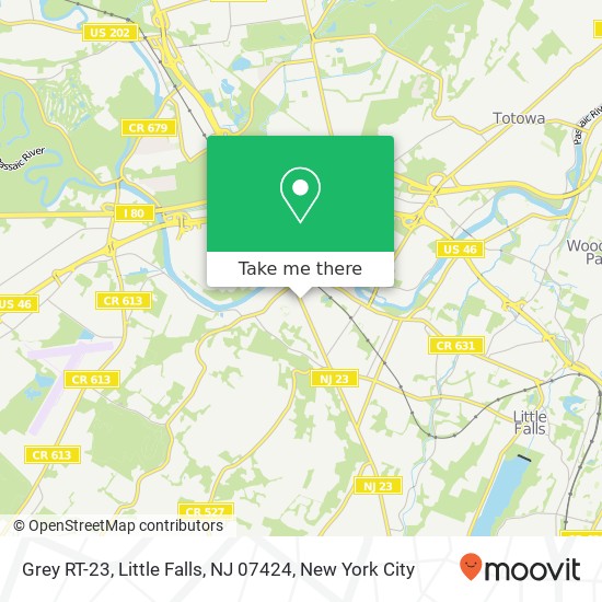 Mapa de Grey RT-23, Little Falls, NJ 07424