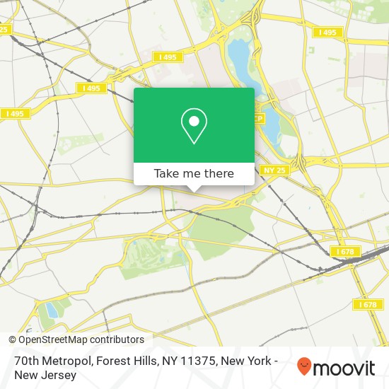 70th Metropol, Forest Hills, NY 11375 map