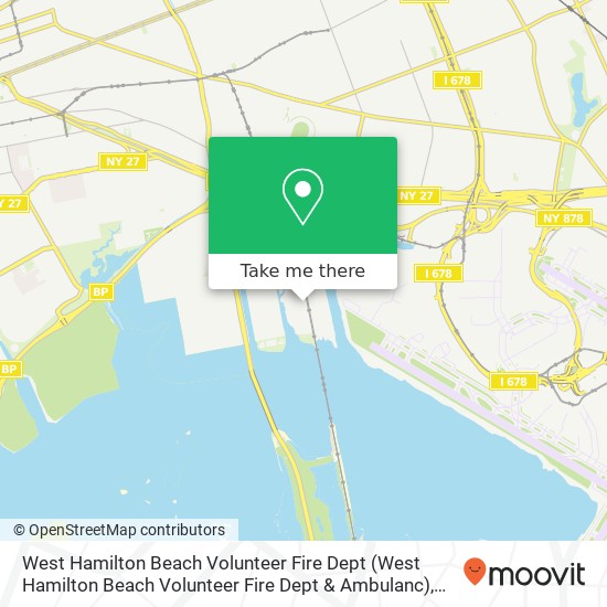 West Hamilton Beach Volunteer Fire Dept map