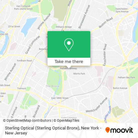 Sterling Optical (Sterling Optical Bronx) map