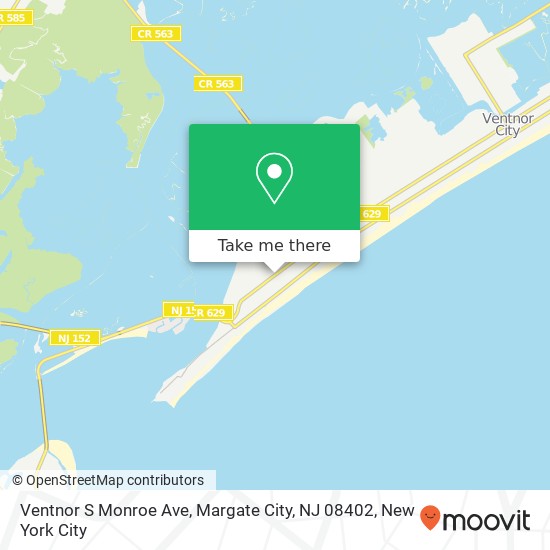 Ventnor S Monroe Ave, Margate City, NJ 08402 map