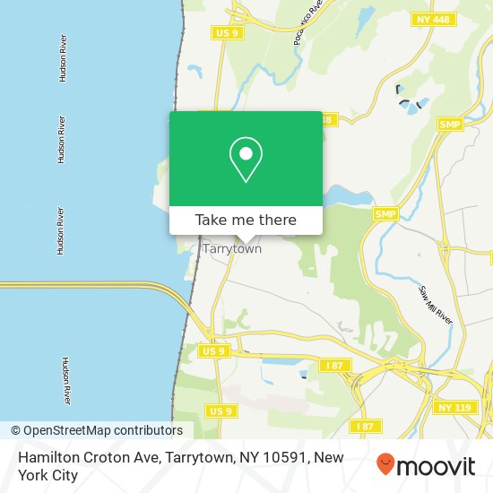Mapa de Hamilton Croton Ave, Tarrytown, NY 10591