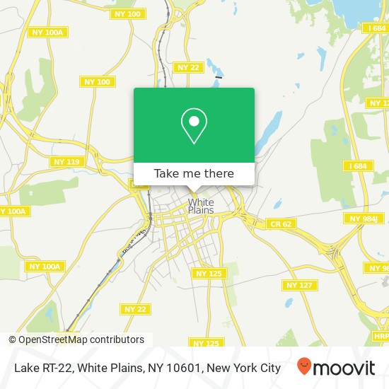 Mapa de Lake RT-22, White Plains, NY 10601