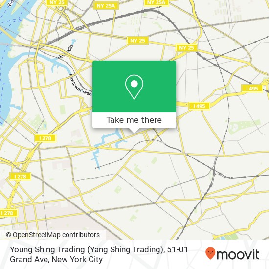 Mapa de Young Shing Trading (Yang Shing Trading), 51-01 Grand Ave