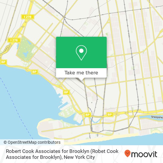 Mapa de Robert Cook Associates for Brooklyn