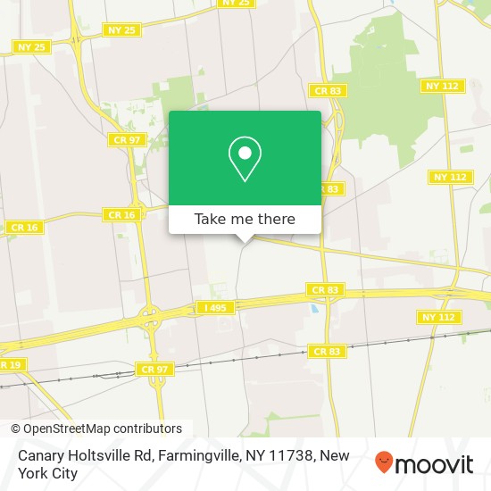 Canary Holtsville Rd, Farmingville, NY 11738 map