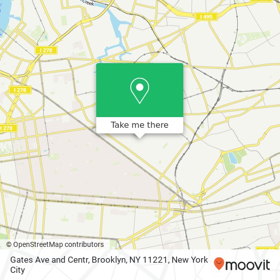 Gates Ave and Centr, Brooklyn, NY 11221 map