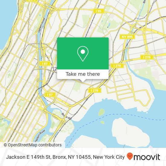 Jackson E 149th St, Bronx, NY 10455 map