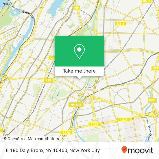E 180 Daly, Bronx, NY 10460 map