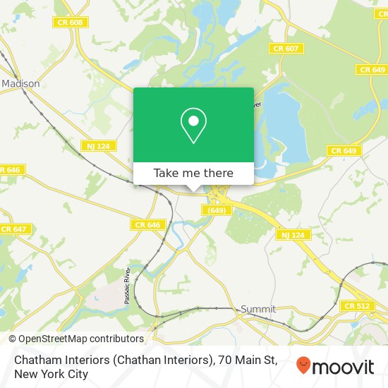 Mapa de Chatham Interiors (Chathan Interiors), 70 Main St