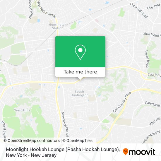 Mapa de Moonlight Hookah Lounge (Pasha Hookah Lounge)