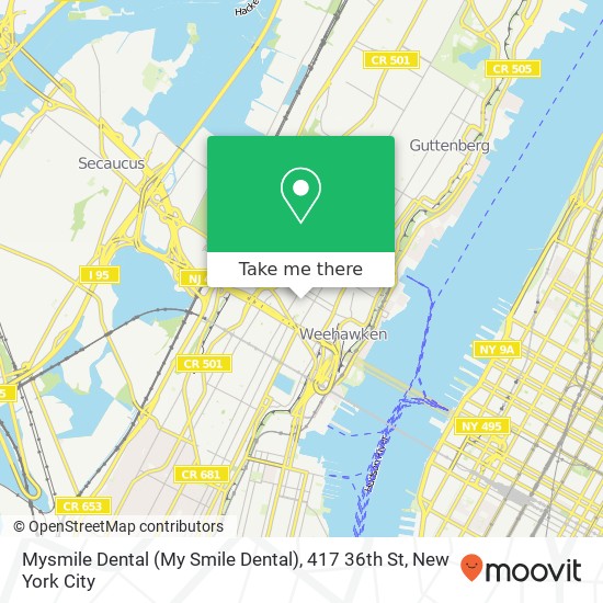 Mysmile Dental (My Smile Dental), 417 36th St map
