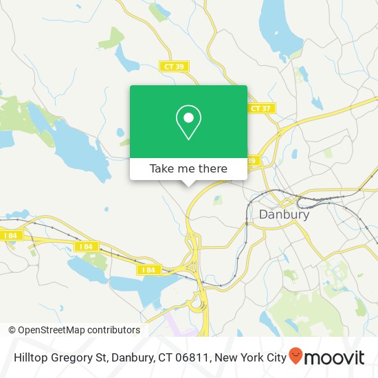 Hilltop Gregory St, Danbury, CT 06811 map