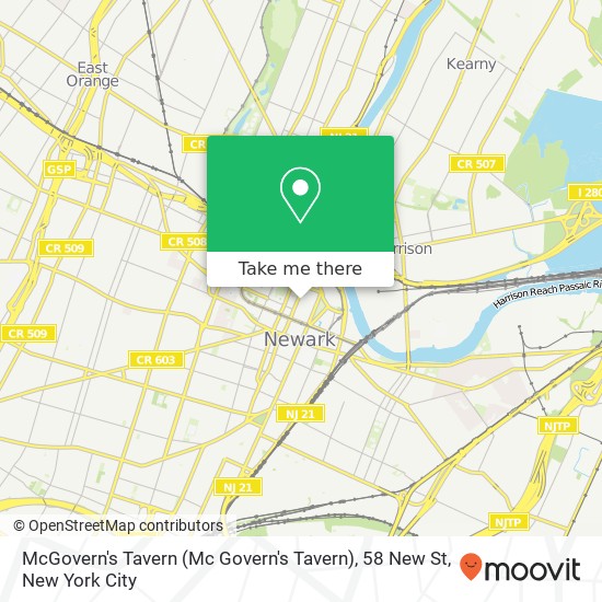 Mapa de McGovern's Tavern (Mc Govern's Tavern), 58 New St
