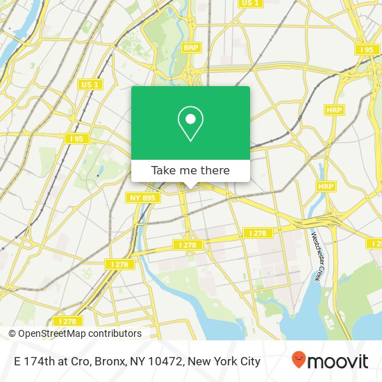 E 174th at Cro, Bronx, NY 10472 map