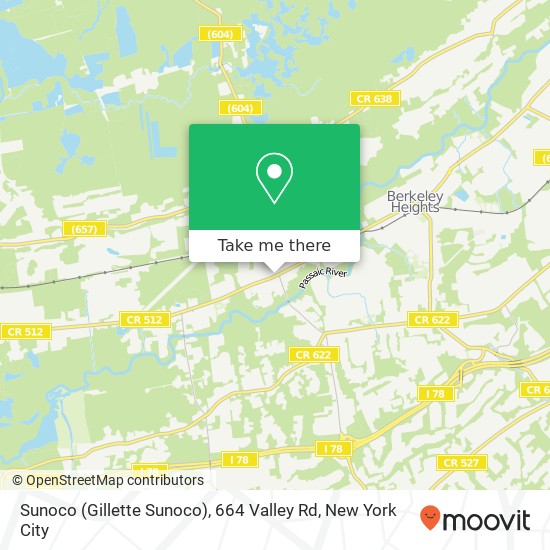 Sunoco (Gillette Sunoco), 664 Valley Rd map