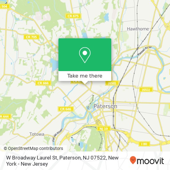 W Broadway Laurel St, Paterson, NJ 07522 map