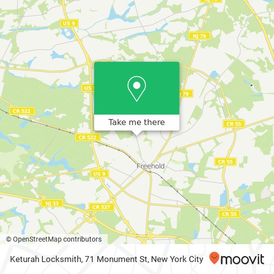 Mapa de Keturah Locksmith, 71 Monument St