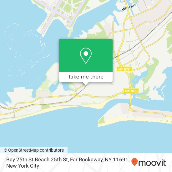 Mapa de Bay 25th St Beach 25th St, Far Rockaway, NY 11691