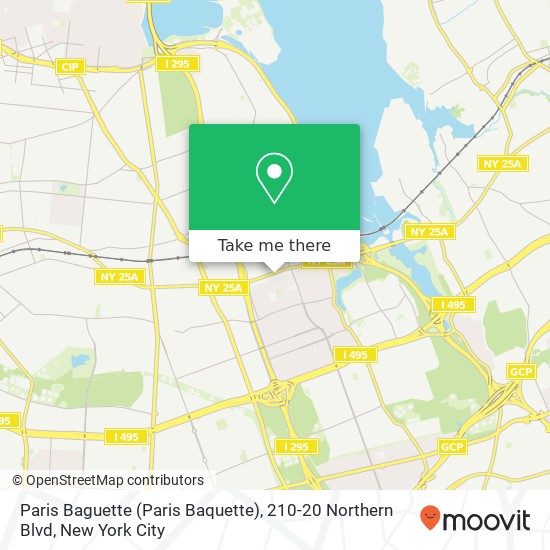 Paris Baguette (Paris Baquette), 210-20 Northern Blvd map