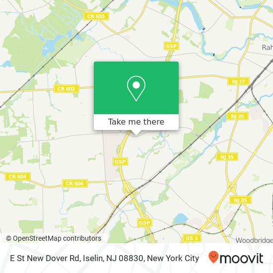 E St New Dover Rd, Iselin, NJ 08830 map