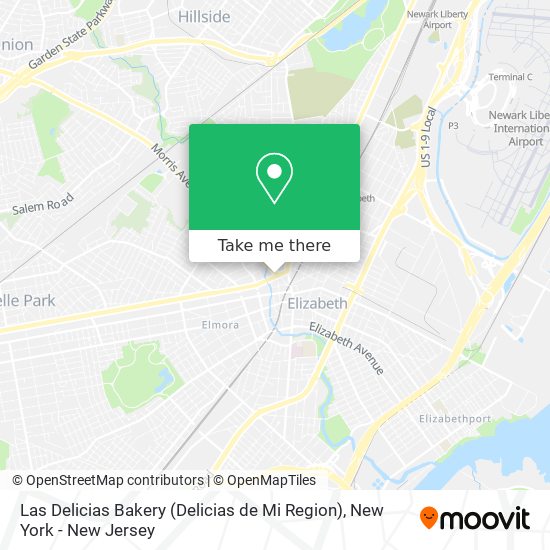 Mapa de Las Delicias Bakery (Delicias de Mi Region)